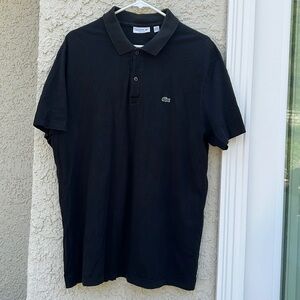 Lacoste Black Regular Fit Polo Shirt Men's Size XXL